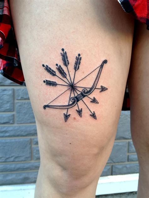 bow tattoo designs|bow and arrow tattoo ideas.